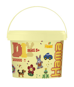Hama Midi 10K Beads In Bucket