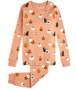 petit lem PJ Set Spooky Season on Dusty Pink