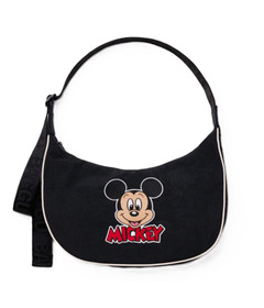BAGGU Medium Nylon Crescent Bag Embroidered Mickey Mouse Club