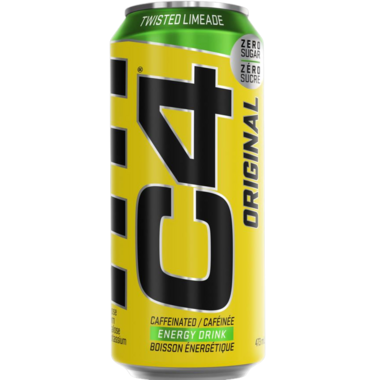 C4 Energy Drink + Frozen Bombsicle + Zero Sugar + Explosive Energy + 4-Pack  + 12 oz Cans 