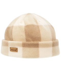 Jan & Jul Fleece Beanie Brown Plaid