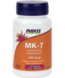 MK-7 Vitamine K-2 en capsules véganes de NOW Foods