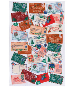 Jubilee By Danica Christmas Dishtowel Santa Mail