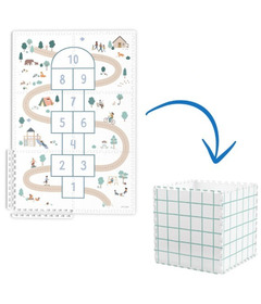 Play & Go Puzzlemat, Storage Box and Mini House Hopscotch