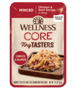 Wellness Core Tiny Tasters Wet Cat Food Minced Chicken & Beef