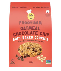 image of FreeYumm Oatmeal Chocolate Chip Cookie with sku:185036