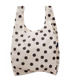 BAGGU Standard Baggu Cream and Black Polka Dot