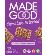 MadeGood Chocolate Drizzled Confetti Crispy Squares Club Pack