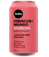 HealTea Hibiscus Mango Infusion Sparkling Beverage 