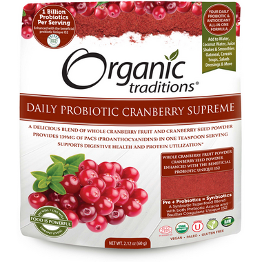Organic Traditions Daily Probiotic Cranberry Supreme Organic Traditions Daily Probiotic Cranberry Supreme
