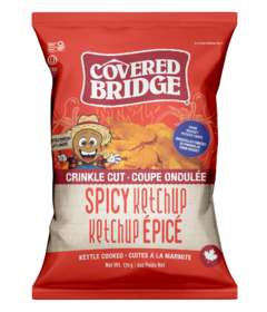 Covered Bridge Crinkle Cut Chips Spicy Ketchup