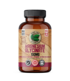 Pure Lab Vitamins Magnesium Glycinate 100mg Excipient Free