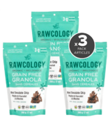 Rawcology Granola sans céréales, pépites de chocolat à la menthe, paquet de 3