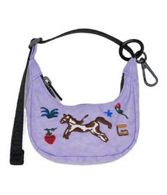 Breloque de sac BAGGU Crescent brodée en forme de poney