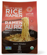 Ramen au millet biologique de Lotus Foods et riz brun