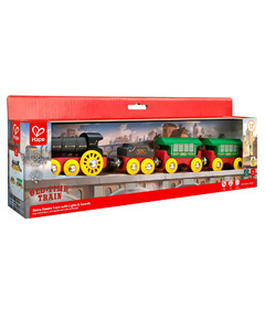 Hape Toys Retro Steam Train With Lights & Sounds