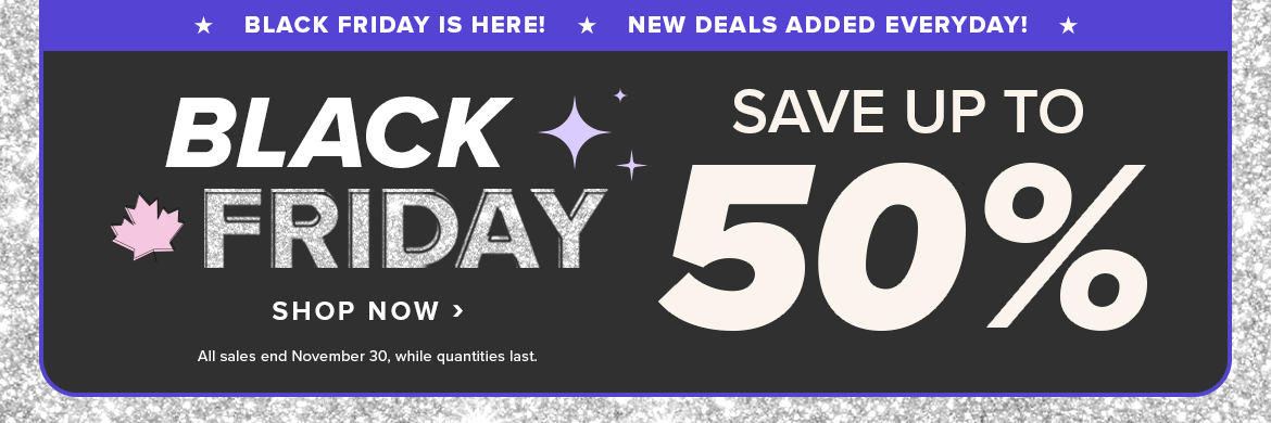 Black Friday Save up to 50% 