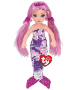 Ty Flippable Sea Sequins Lorelei the Purple Mermaid Medium
