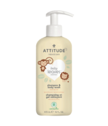 ATTITUDE Baby Leaves shampooing et gel nettoyant 2 en 1 nectar de poire