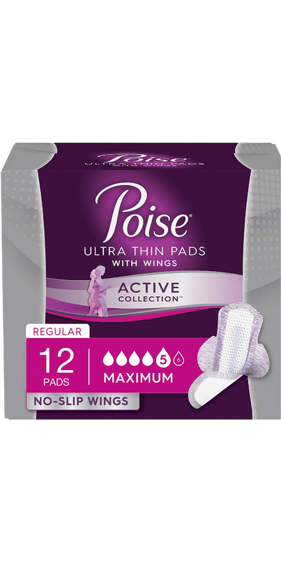Buy Poise Active Collection Incontinence Liners with Wings Light