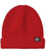 Whistle & Flute Ribbed Knit Beanie Red