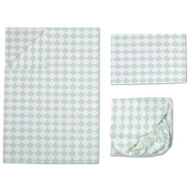 Lolli Living Toddler Sheet Set Kayden Mint Scallop Lolli Living Toddler Sheet Set Kayden Mint Scallop