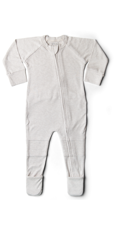 Goumi Grow With You Footie + Snug Fit - Storm Gray