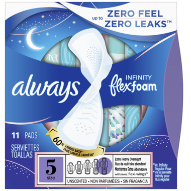  Always Radiant Teen Pads Get Real Regular Unscented w/Wings