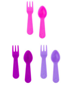 Lunch Punch Fork & Spoon Set Blush