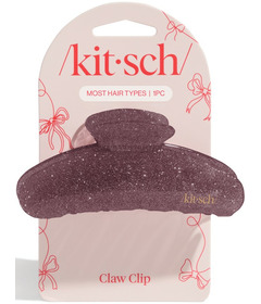 Kitsch Claw Clip Pink Glitter