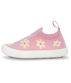 Jan & Jul Graphic Knit Shoes Pink Daisy