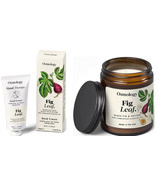 Osmology Fig Leaf Wax Candle & Hand Cream Vetiver & Cedarwood Bundle