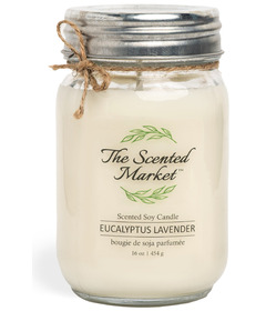The Scented Market Soy Wax Candle Eucalyptus Lavender