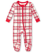 Hatley Infant Footed Coverall Hearts Plaid