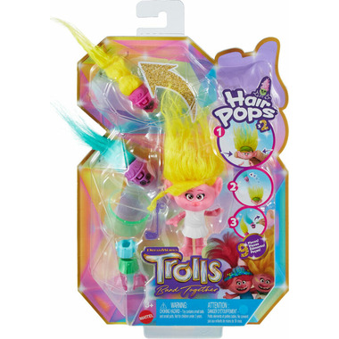 DreamWorks Trolls Band Together Rainbow Pom Poms Keychains with Surprise  Mini Doll, Rainbow Series 1