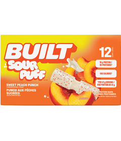 Built Bar Sour Puffs Protein Bar Sweet Peach Punch