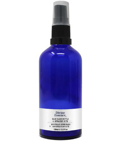 Divine Essence Blue Glass Bottle With Spray