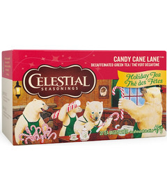 Celestial Seasonings Decaffeinated Green Tea Candy Cane Lane Holiday Tea