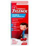 Tylenol Children's Fever & Sore Throat Pain Suspension Liquid