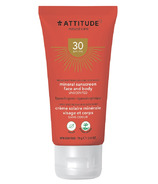 ATTITUDE Mineral Face and Body Sunscreen Fragrance Free SPF 30
