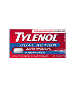 Tylenol Dual Action Acetaminophen + Ibuprofen Pain Reliever Tablets