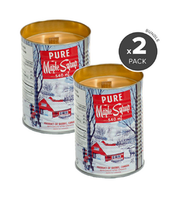 Seracon Maple Syrup Tin Candle with Wooden Wick Bundle