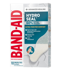 Band-Aid Hydro Seal Ultra-Thin Hydrocolloid Bandages Fingers and Toes
