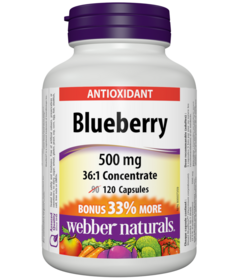 Webber Naturals Blueberry 500mg 36 :1 Concentré