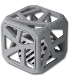 Malarkey Kids Chew Cube Teething Rattle Grey