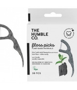 The Humble Co. Dental Floss Picks Charcoal Mint