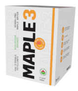 Maple3 Eau pétillante pêche-mangue paquet de 4