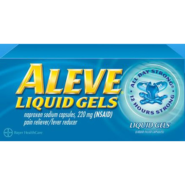 Aleve 220 mg Liquid Gels Medium Bottle Aleve 220 mg Liquid Gels Medium Bottle