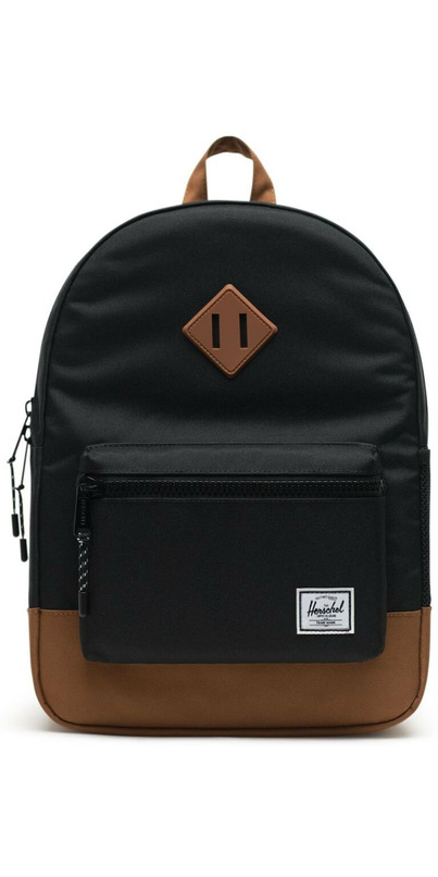 Buy Herschel Supply Heritage Backpack Kids Black & Saddle Brown at Well ...