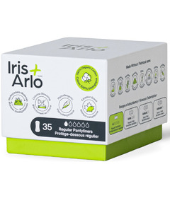 Iris + Arlo 100% Organic Cotton Pantyliners Regular